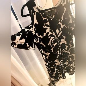 Ann Taylor size XL sweater material dress with cold shoulder detail on top